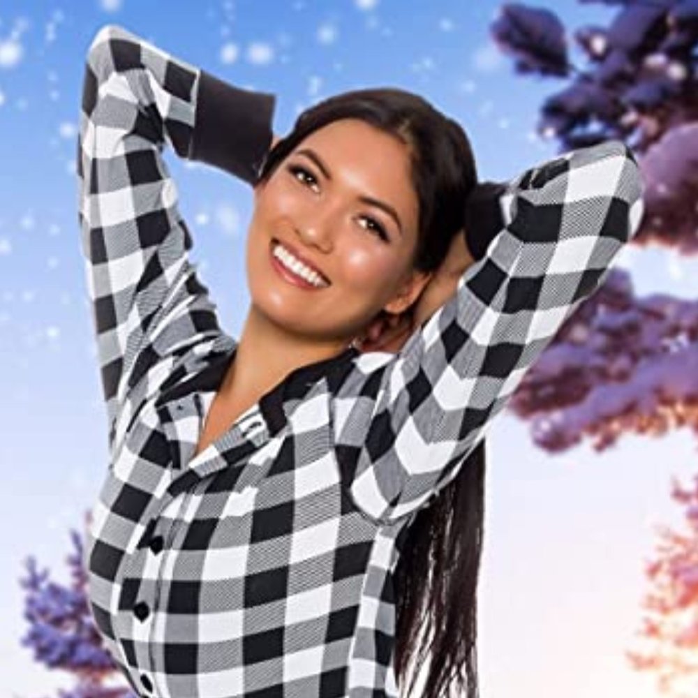 SILVER LILLY Buffalo Plaid Flapjack Pajamas  NEW! - Picture 8 of 10